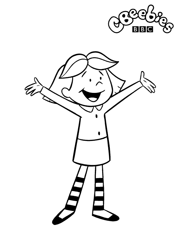 coloriage la jeune maitresse de clifford le chien rouge